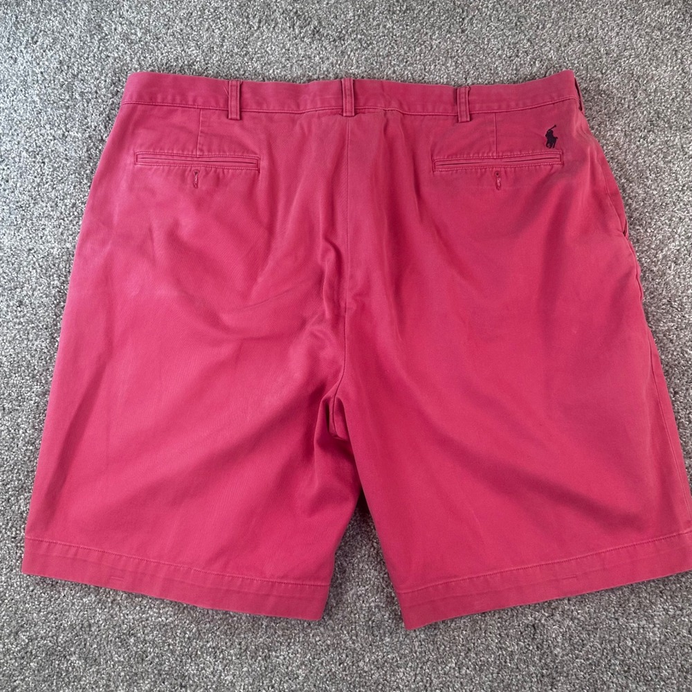Polo Ralph Lauren Chino Shorts Mens 44B Cotton Classic Fit Flat Pony Golf Read - Picture 2 of 9